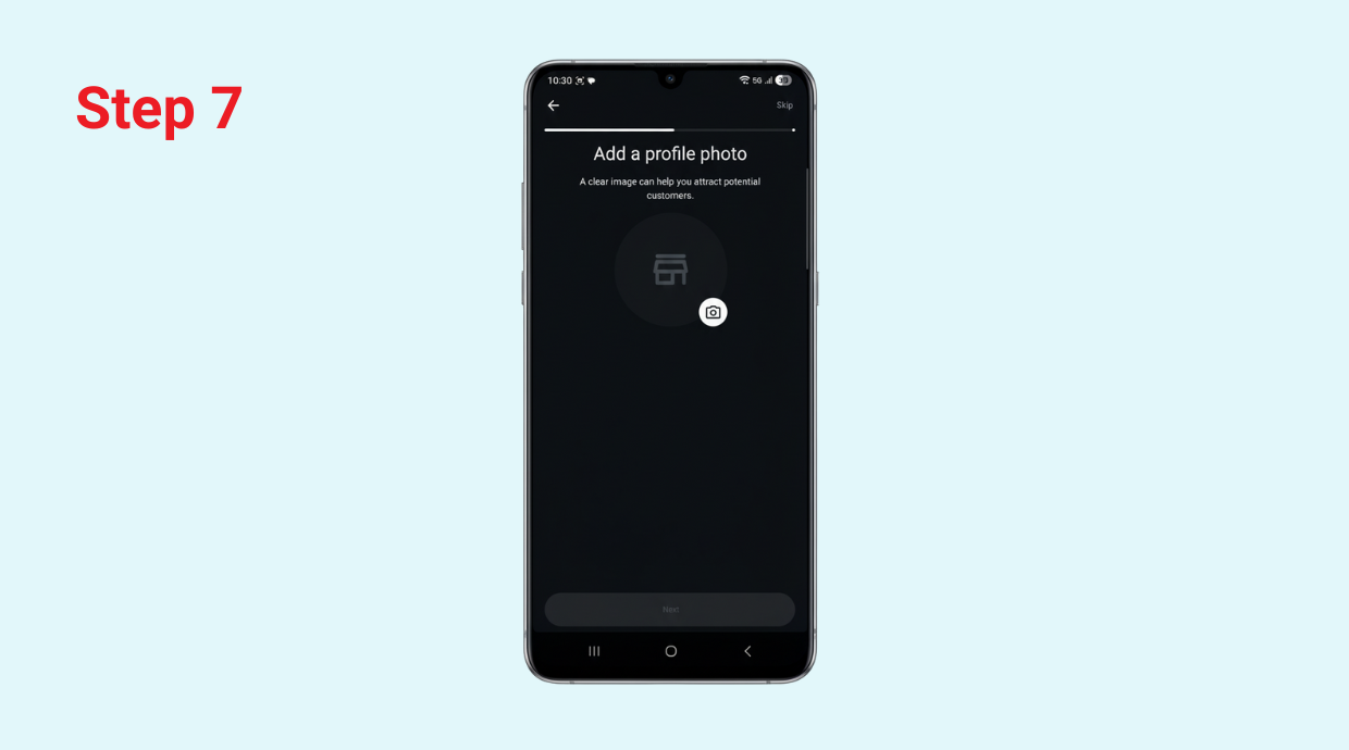 WhatsApp Business profile photo update